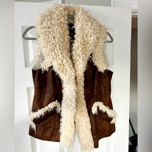 INC Faux Fur Vest